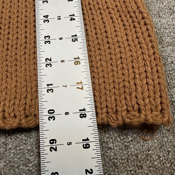 Line & Dot Costa Vista Brown Tan Tank Sweater Vest Chunky Knit Size Medium - Picture 5 of 7